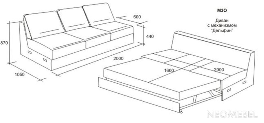 Раскладной диван своими руками чертежи и схемы