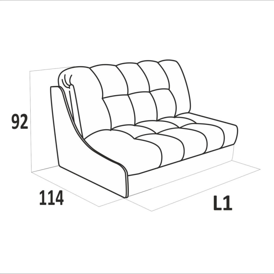 Диван система аккордеон чертеж