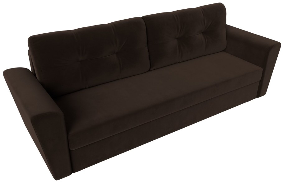 Прямой диван Амстердам, коричневый {3937428}