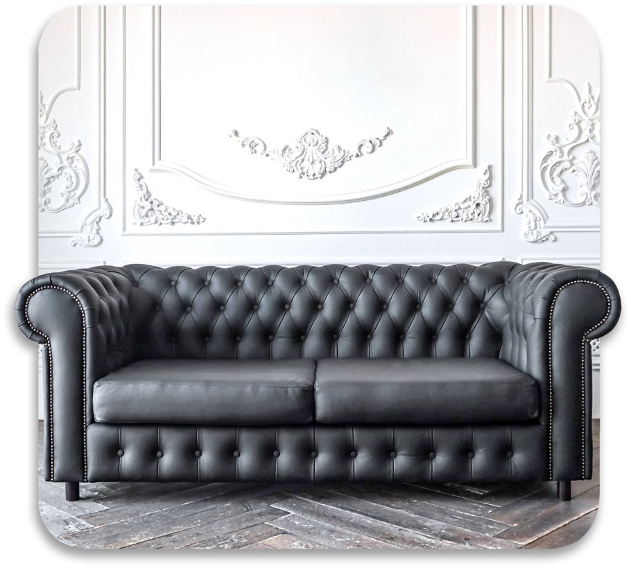 Диван Честер, черный