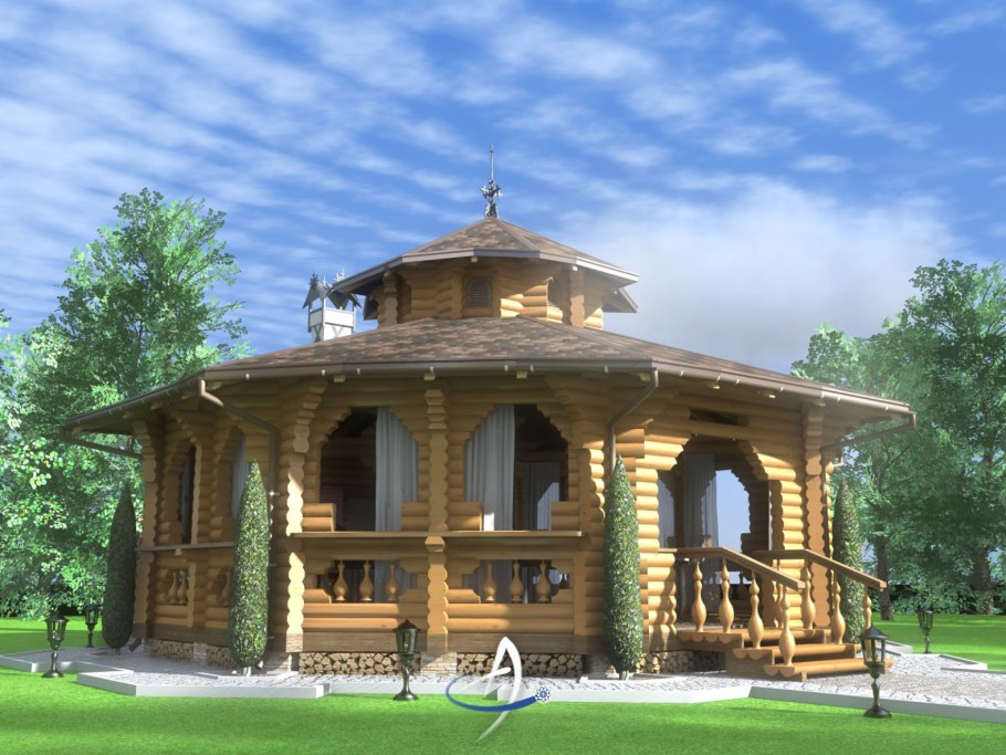 Восьмигранный сруб