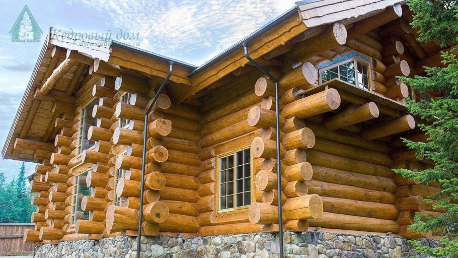 Дом из бревна кедра