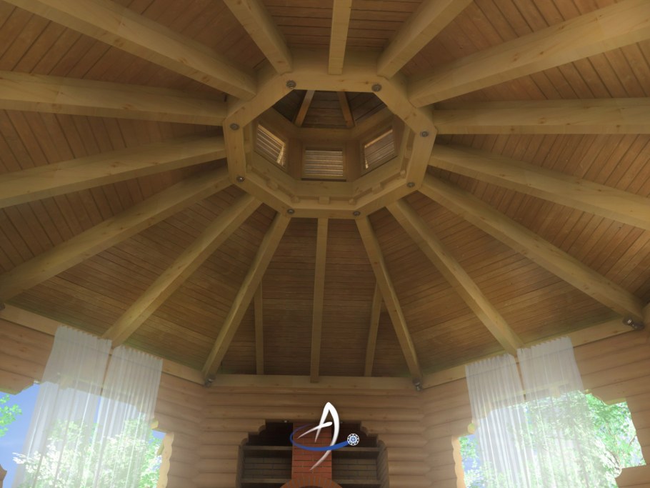 Восьмиугольный сруб