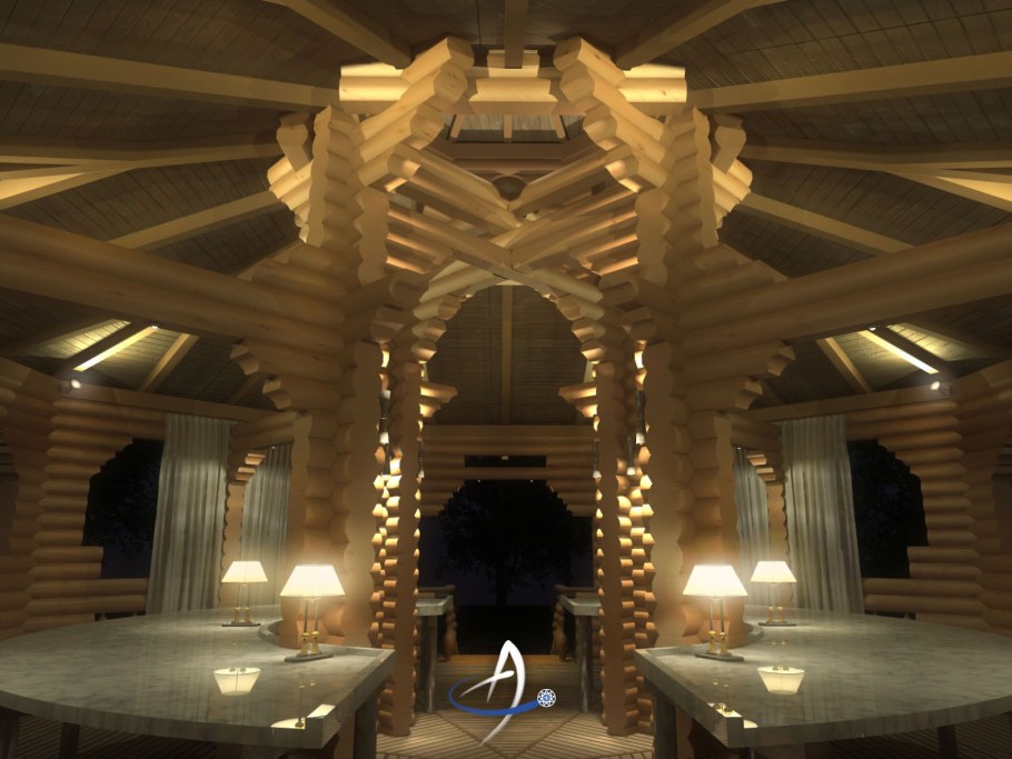 Шестиугольный сруб