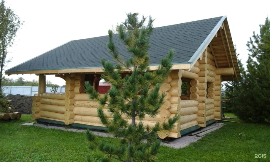 Баня из круглого бревна