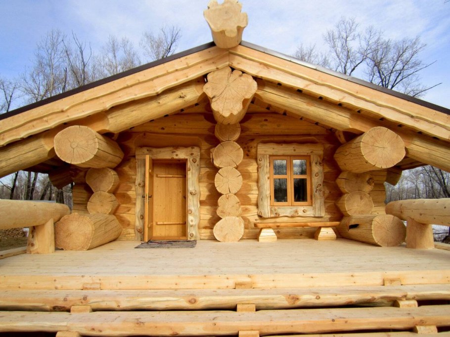 Сибирский кедр сруб горный Алтай