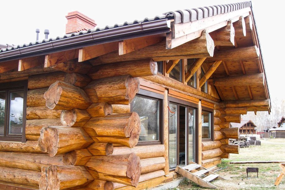 Дикий сруб канадская рубка