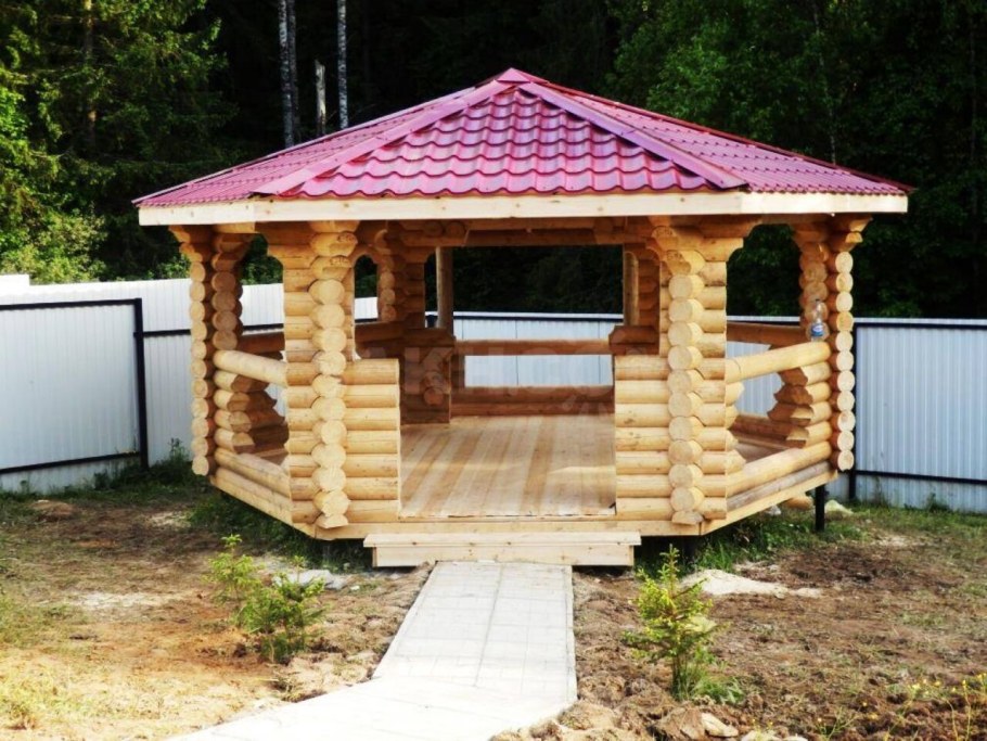 Беседка из бревен 5*/5