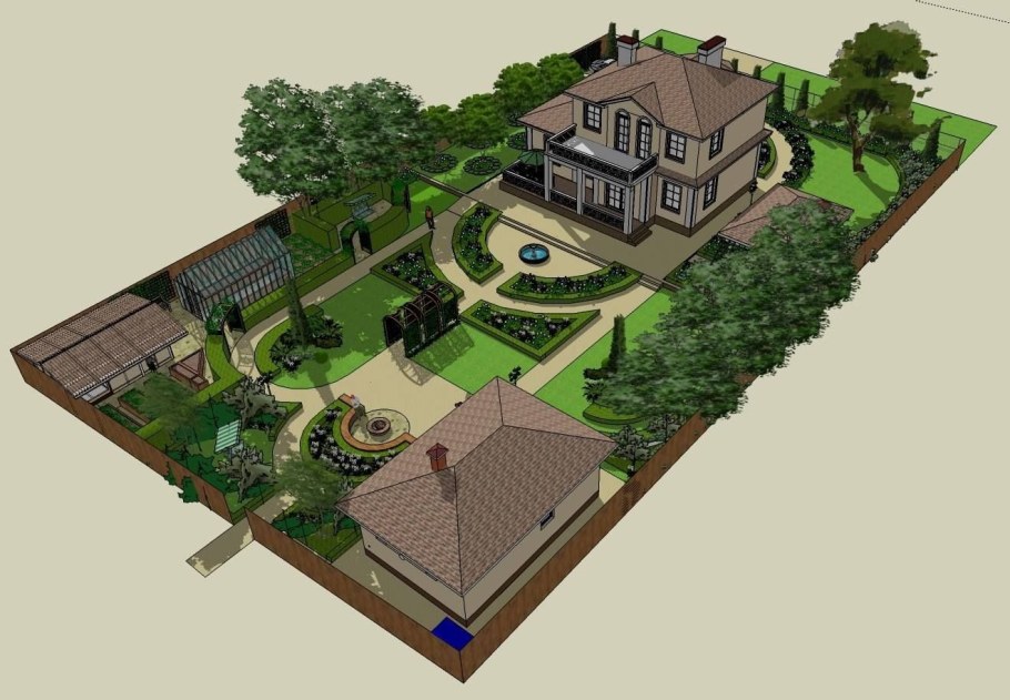 План загородного участка 20 соток