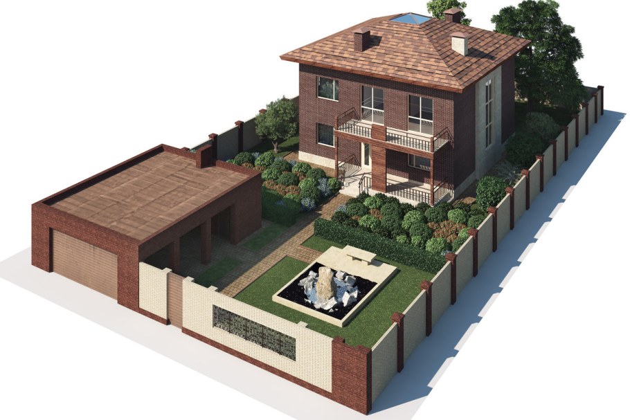 План загородного участка 20 соток