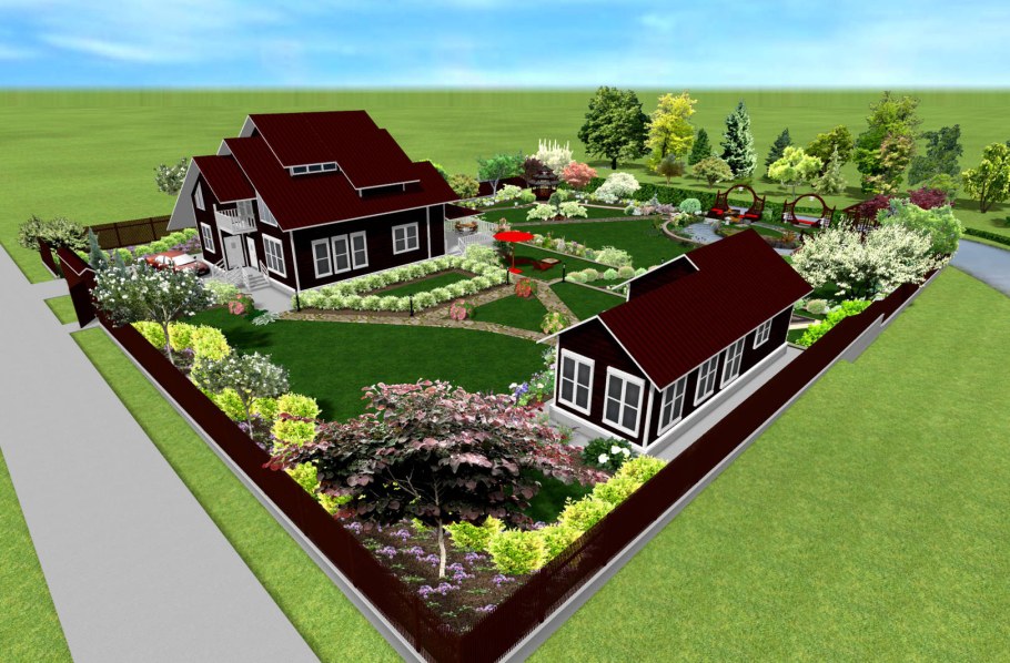 Планировка участка 12 соток 30х40