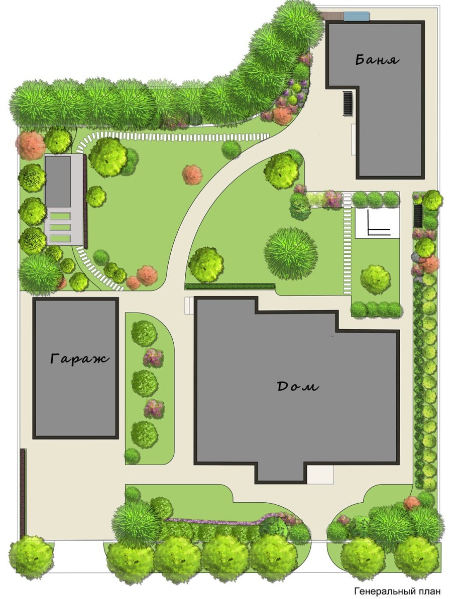 Планировка земельного участка 20 соток