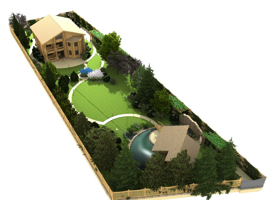 Планировка трапециевидного участка 15 соток