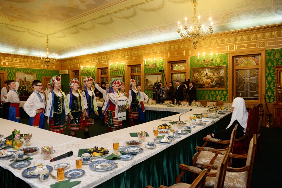 Патриарх Кирилл Трапеза