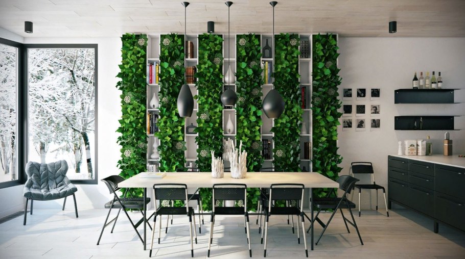 Фитостена в лофте