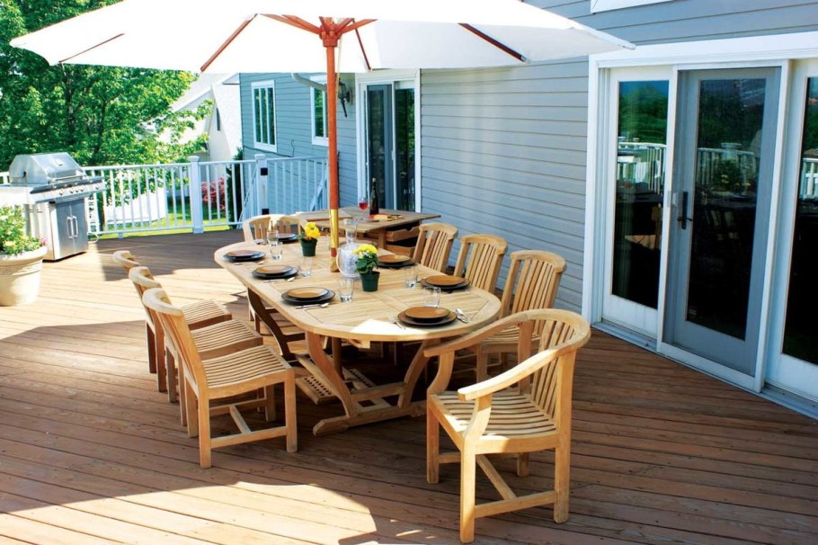 Патио на даче