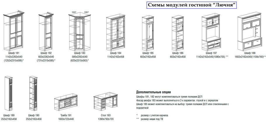 Тумба прикроватная Амалия BMS схема сборки