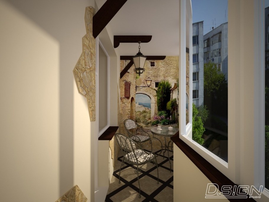 Фреска на лоджии