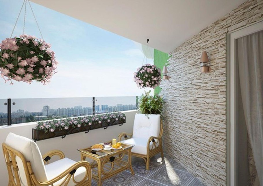 Открытый балкон дизайн