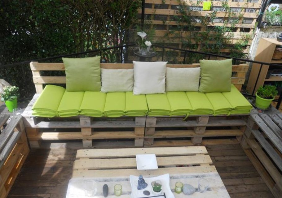 Садовая мебель из дерева палетт