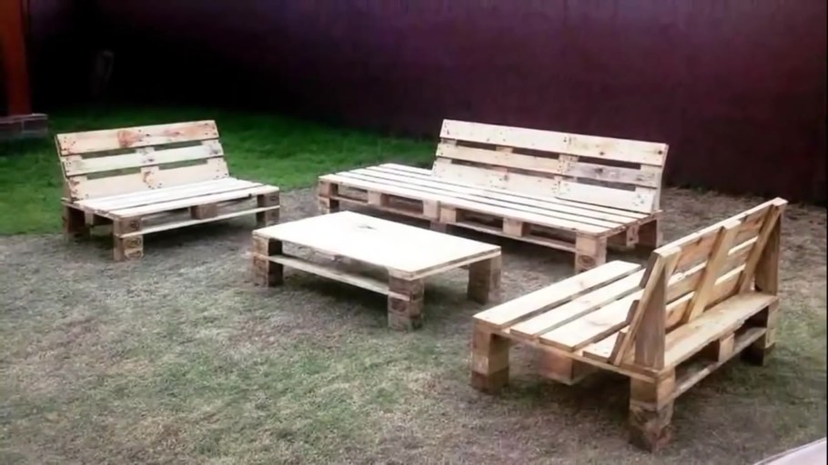 Садовая мебель из поддонов 4пчели