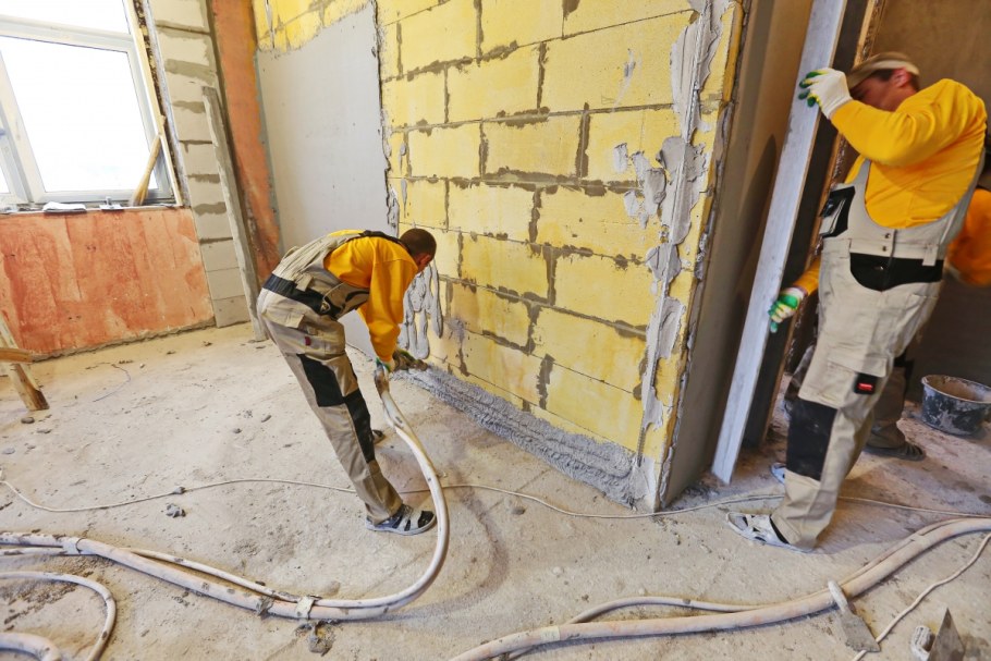 Механизированная штукатурка стен