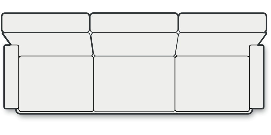 Угловой диван вид сзади