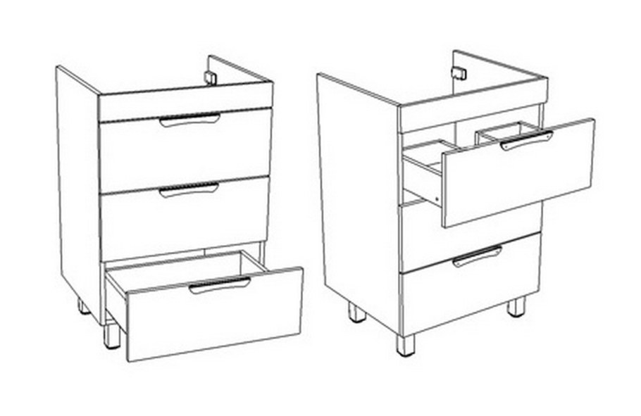Альтаир раковина с тумбой 120