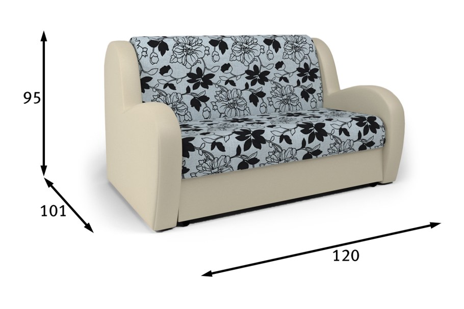 Диван «Барон 3» с оттоманкой