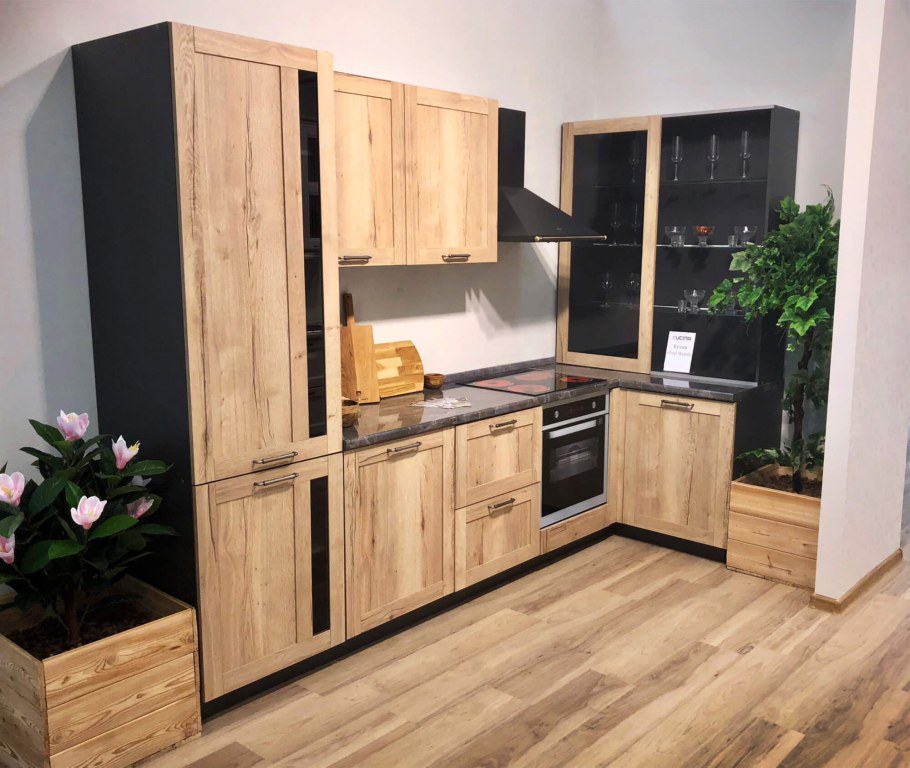 Кухня Сити дуб Галифакс натуральный