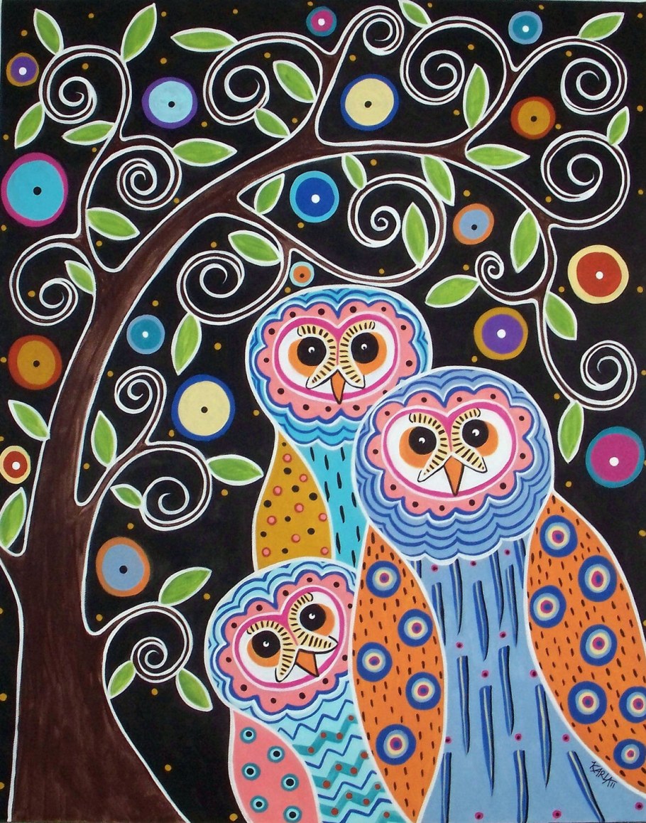 Карла Герард картины Совы