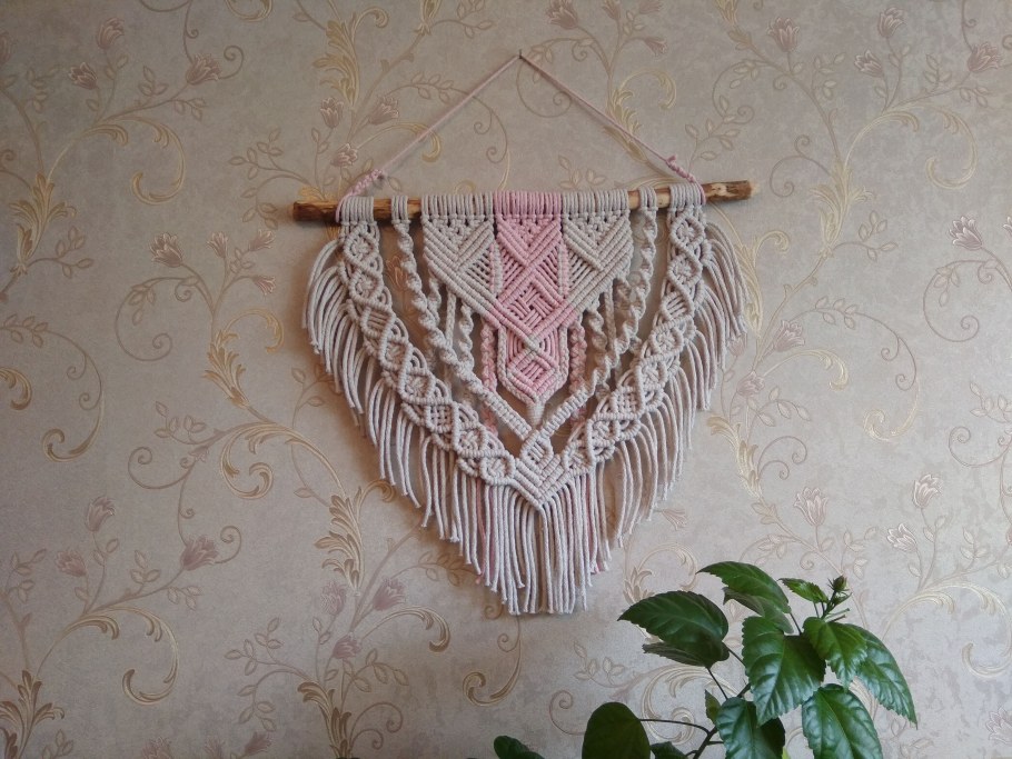Макраме панно широкое