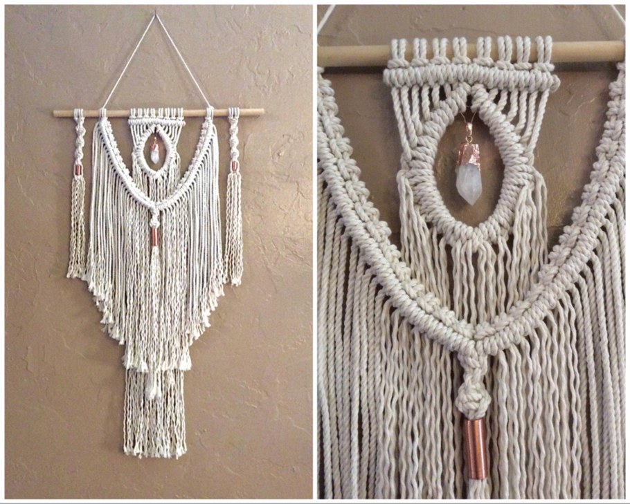 Макраме панно из тонких нитей