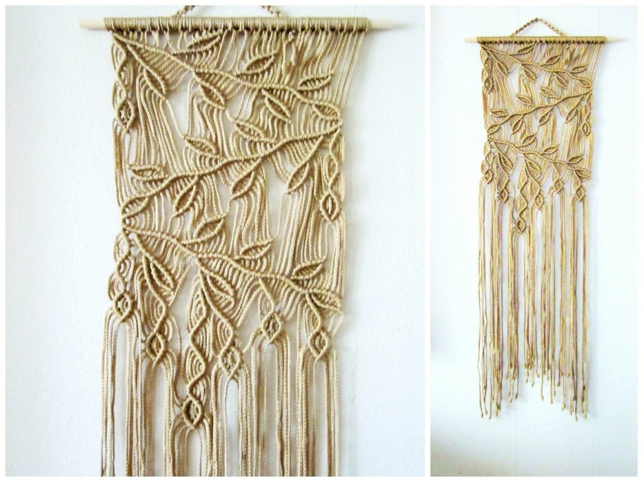 Плетеное панно на стену