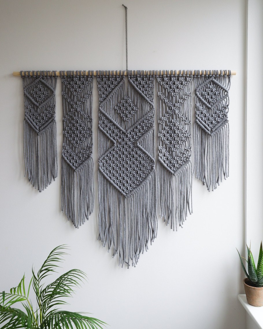 Большое панно макраме