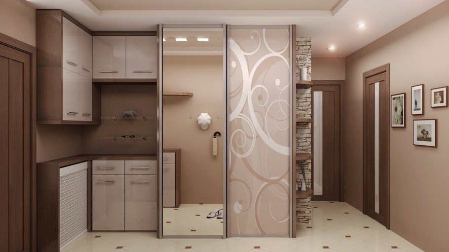 Шкаф-купе в прихожую в хрущевке