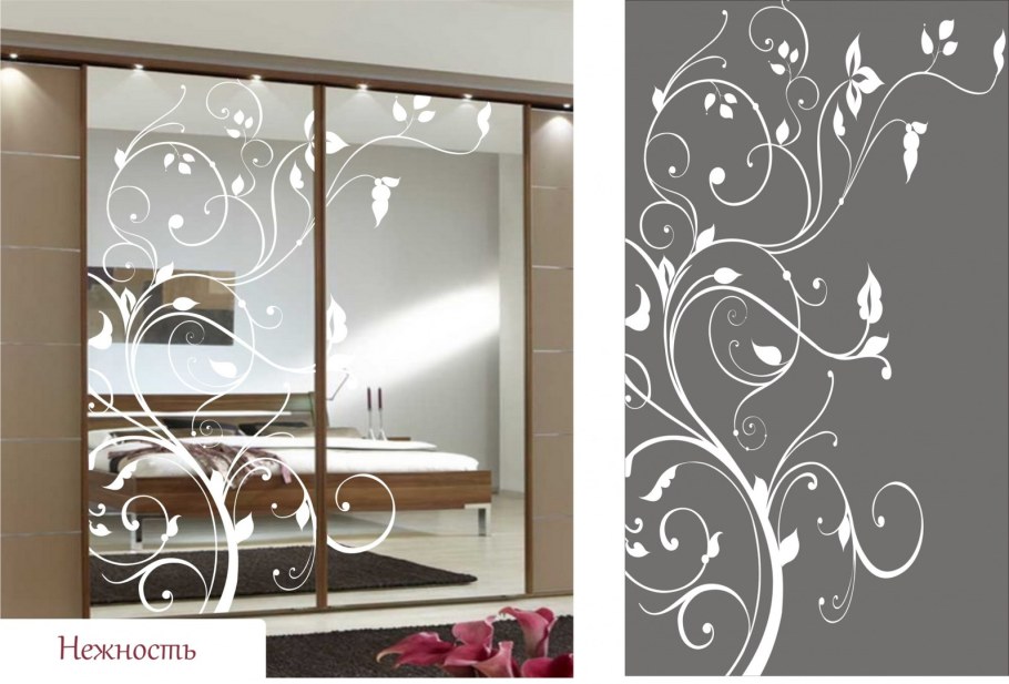 Наклейки на стену черно белые