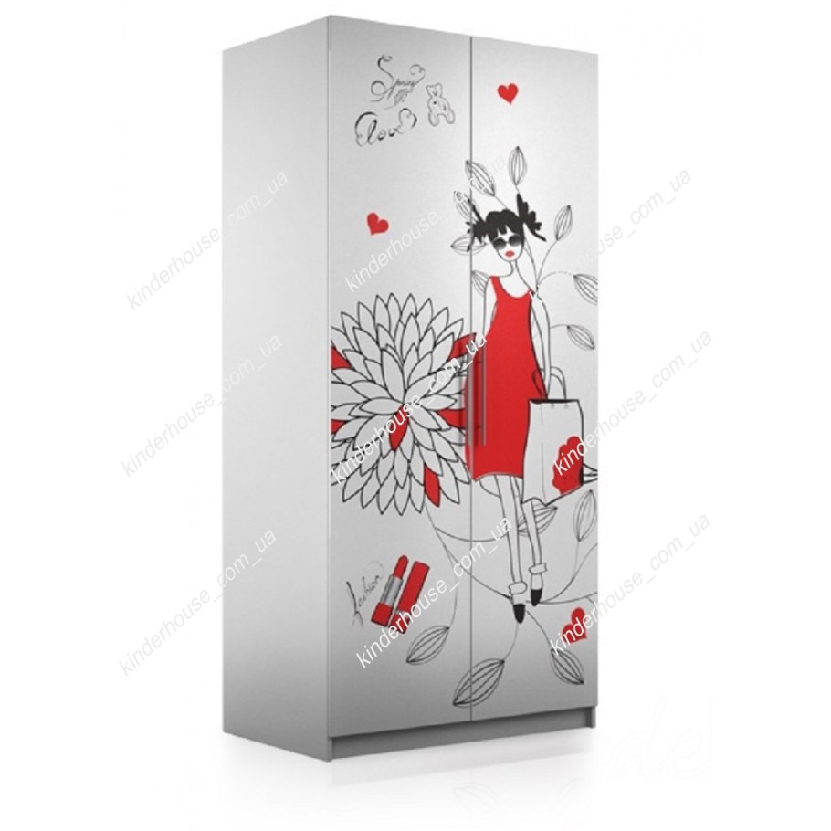 Декор шкафа наклейками