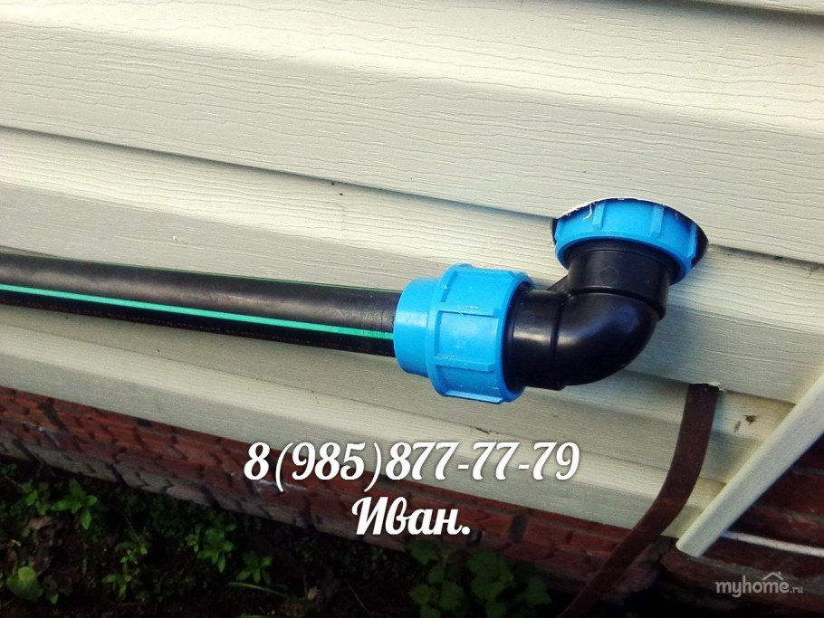 Пластиковые трубы для водопровода на даче