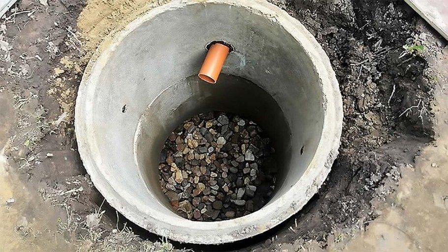Выгребная яма из бетонных колец