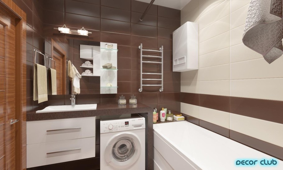 Плитка в ванной сталинка