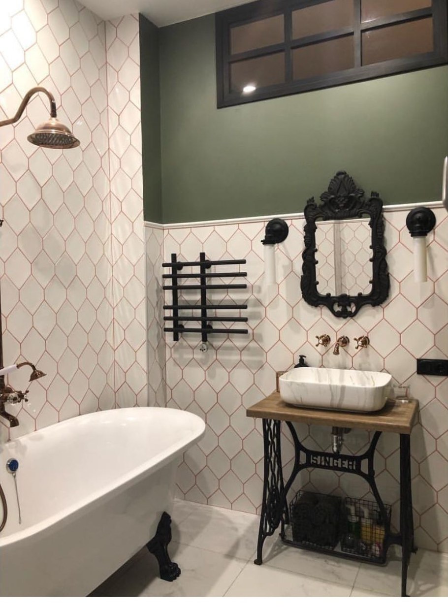 Ванная в стиле лофт 3м2