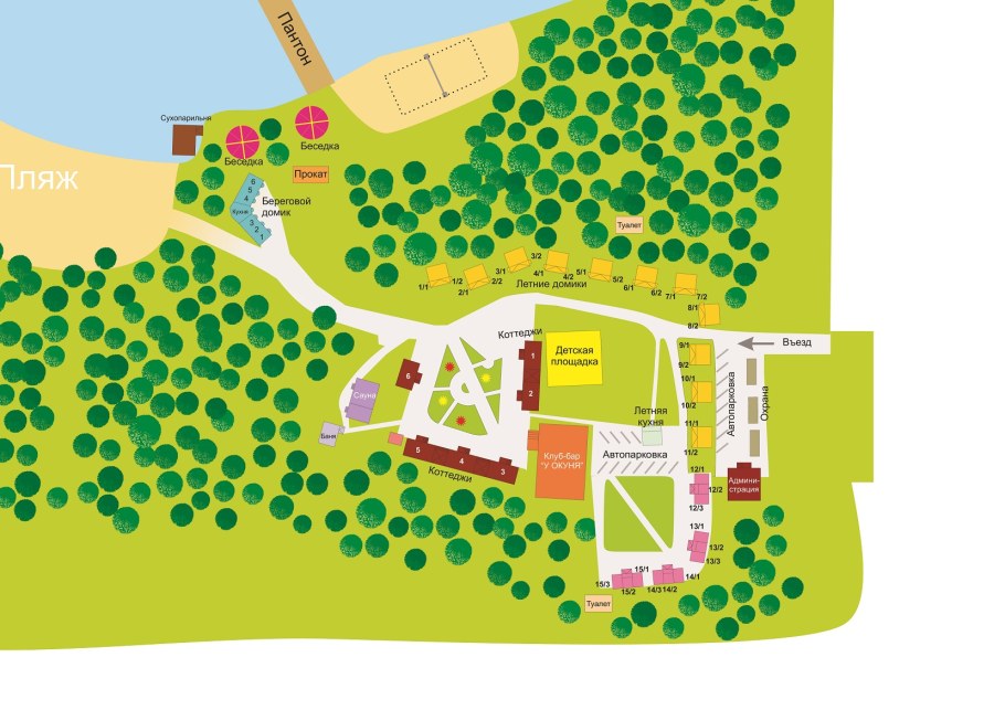 Тихие зори база отдыха Увильды