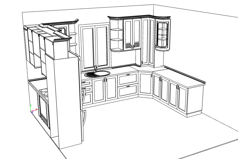 Эскиз кухни