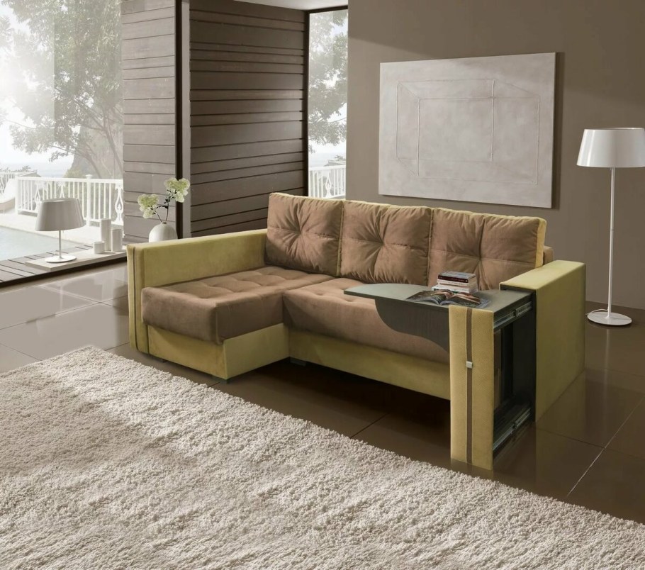 Диваны со столиком сбоку