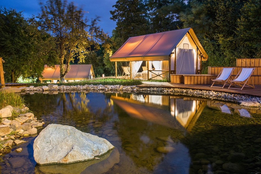 Глэмпинг дом у реки