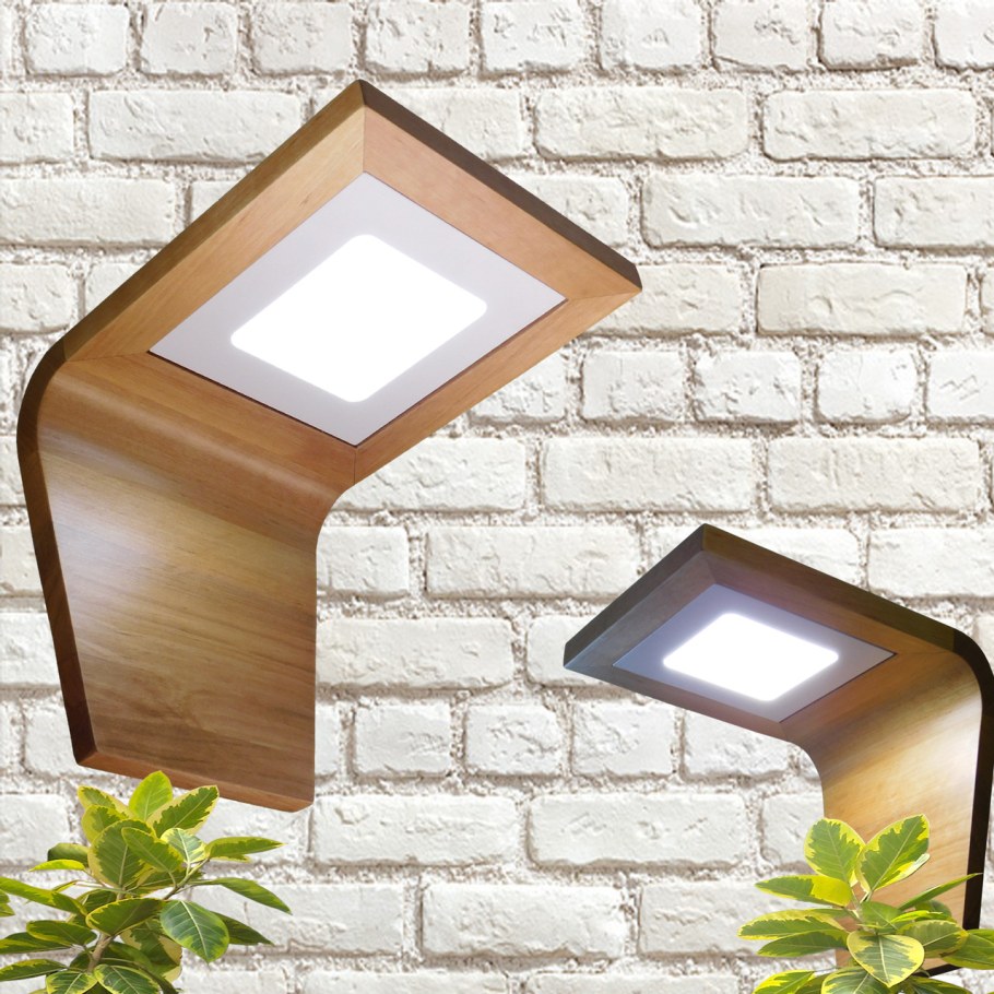 Линейный светильник подвесной деревянный