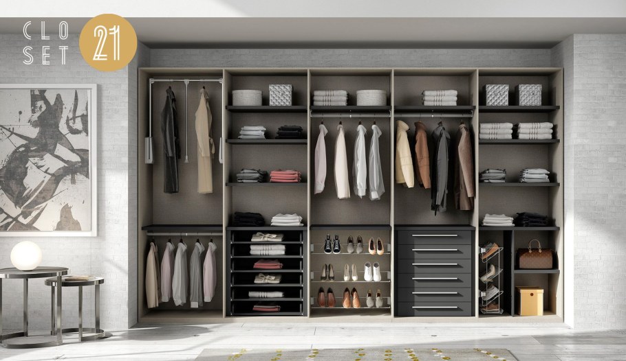 Наполнение шкафа гардеробной