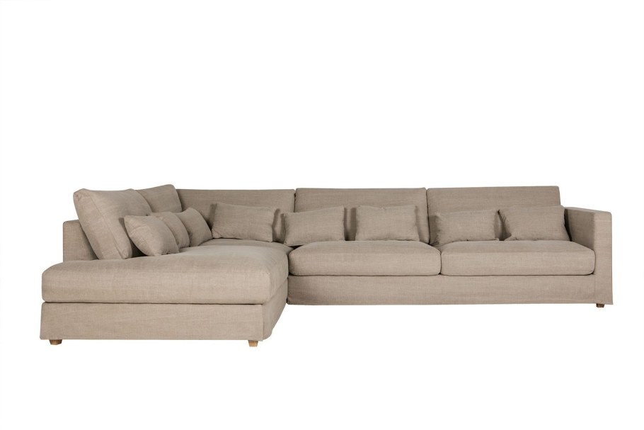 Угловой диван Леос бежевый