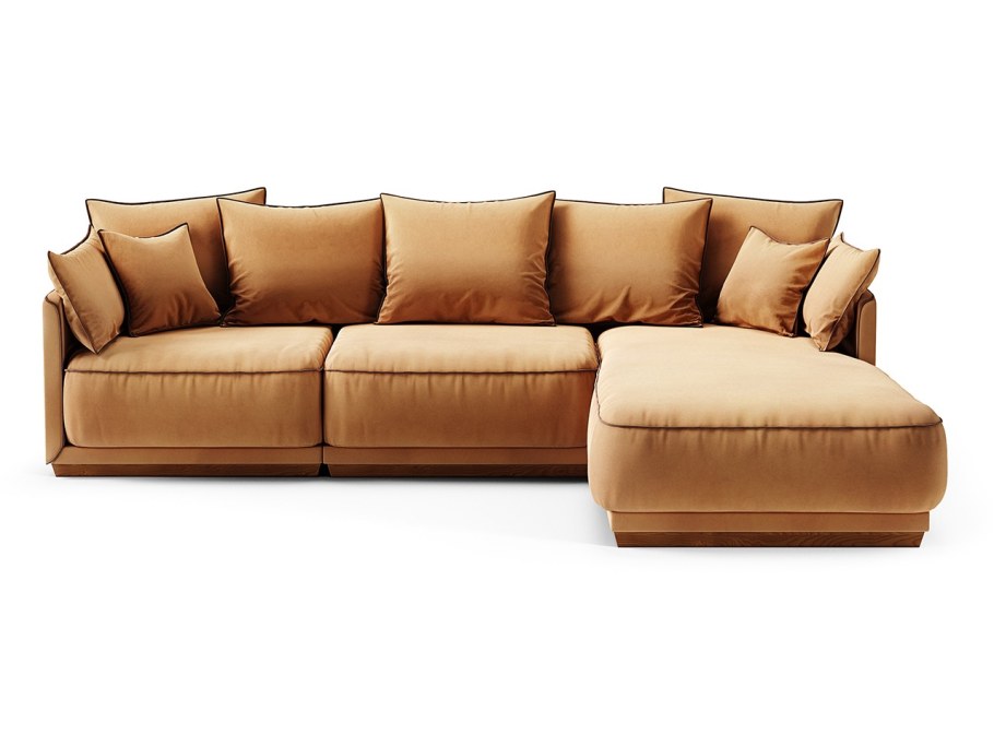 П-образный диван с лежаком